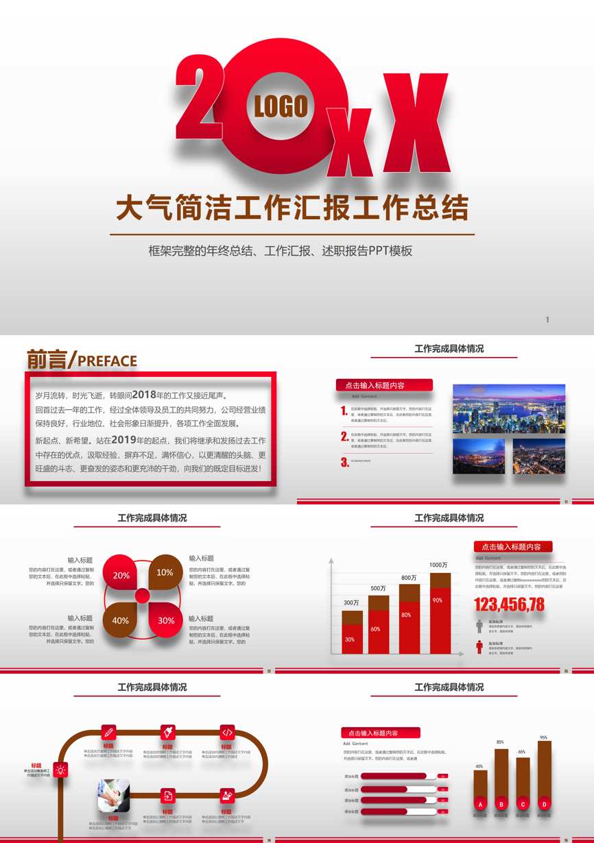 年终总结汇报 (283)年终总结PPT模板